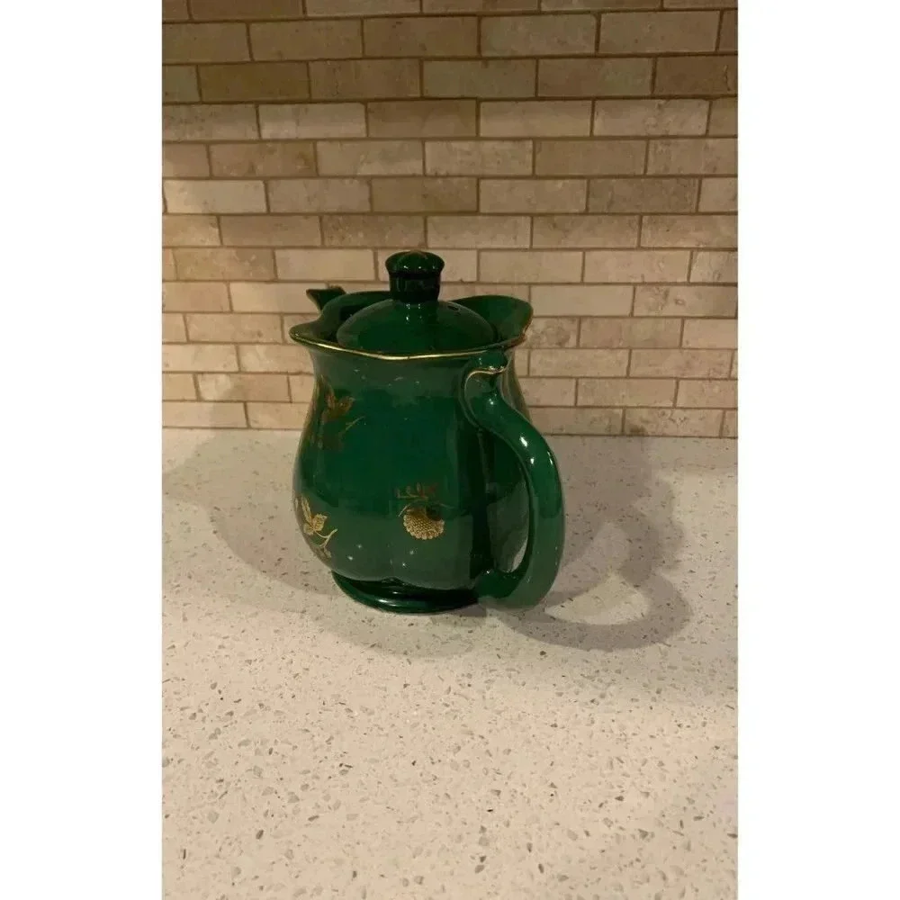 Pearl‎ Green Teapot with 22K Gold Trim